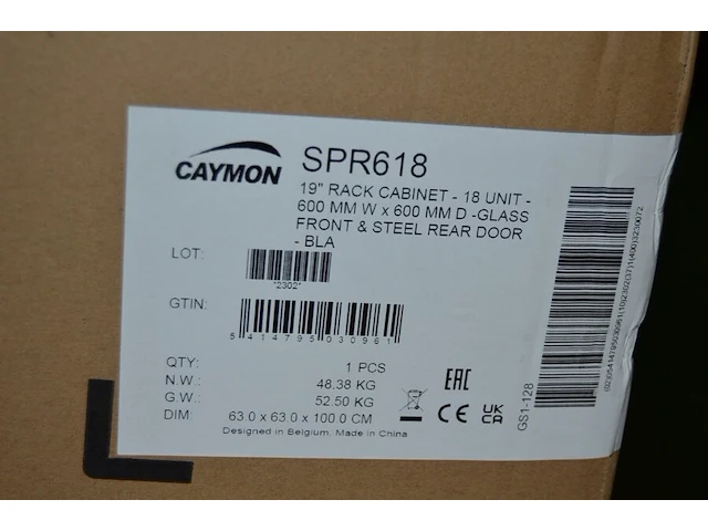 Caymon spr618 19 inch rack cabinet 18 units - afbeelding 6 van  6