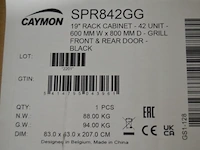 Caymon spr842gg 19 inch rack cabinet 42 units - afbeelding 4 van  4