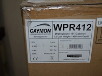 Caymon wpr412 wall mount 19 inch cabinet 12 units - afbeelding 4 van  4