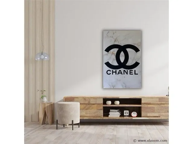 Cc marmer 60x90 cm - canvas wanddecoratie - afbeelding 1 van  2