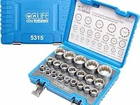 Cclife 21-delige 1/2' 12 kant torx dopsleutelset - afbeelding 1 van  2