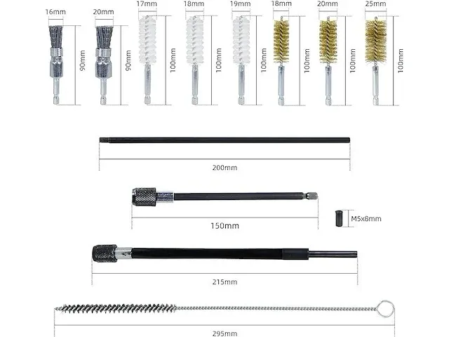 Cclife injectorzitting- en mangatreinigingsset 19stuks - afbeelding 3 van  3