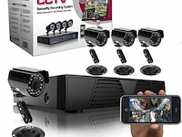 Cctv camera beveiligingset met 4 nachzichtcameras - afbeelding 1 van  2