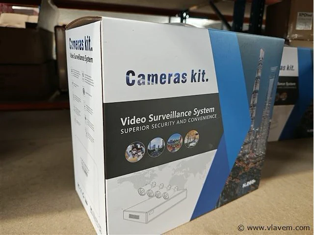 Cctv camera beveiligingset met 4 nachzichtcameras - afbeelding 1 van  4