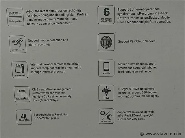 Cctv camera beveiligingset met 4 nachzichtcameras - afbeelding 4 van  4