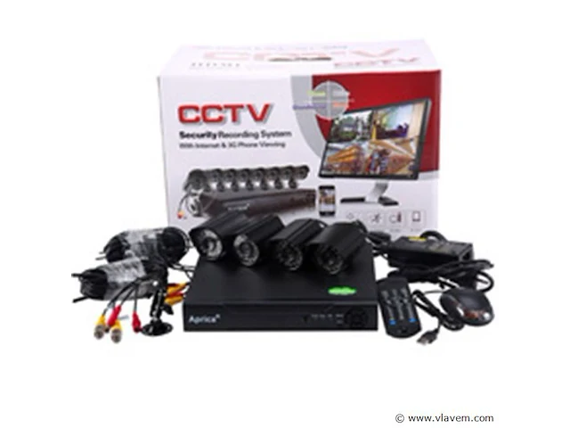 Cctv camera beveiligingset met 8 nachzichtcameras - afbeelding 3 van  3