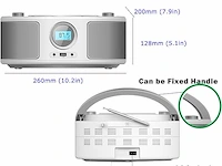 Cd-boombox bt wit - afbeelding 3 van  6