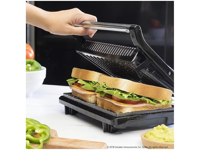 Cecotec - rock 'n grill 750 full open - afbeelding 3 van  5