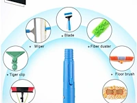 Ceiever raamreiniger met telescopische steel - afbeelding 2 van  7