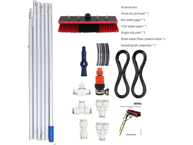 Ceiever raamreiniger met telescopische steel - afbeelding 4 van  7