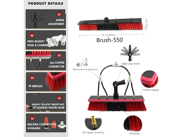 Ceiever raamreiniger met telescopische steel - afbeelding 5 van  7