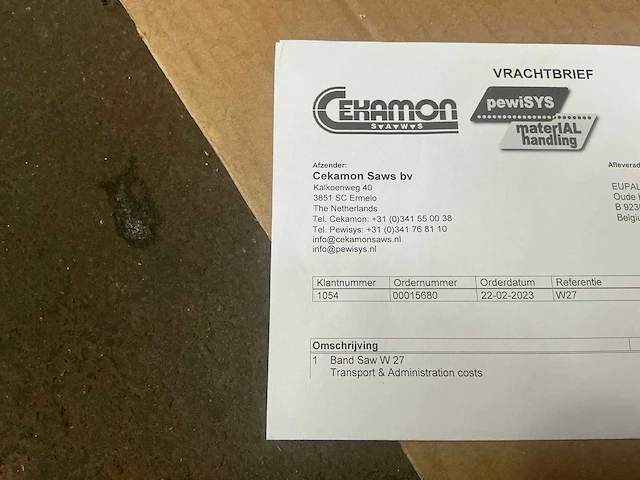 Cekamon w27 bandzaag (8x) - afbeelding 4 van  4