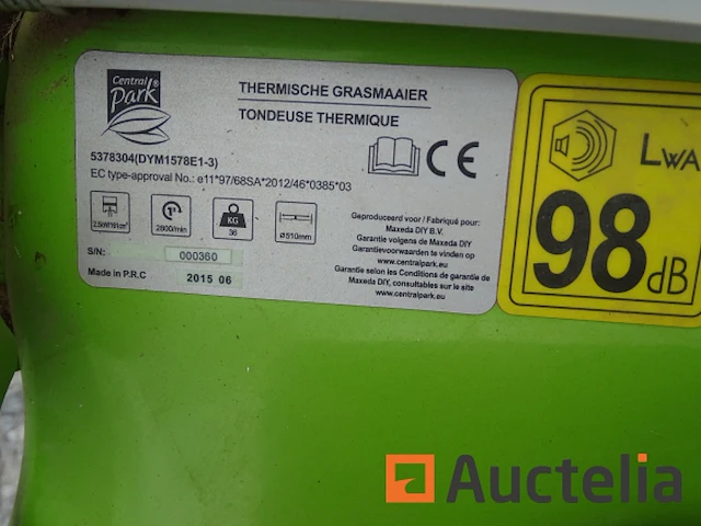 Central park benzine grasmaaier - afbeelding 9 van  21