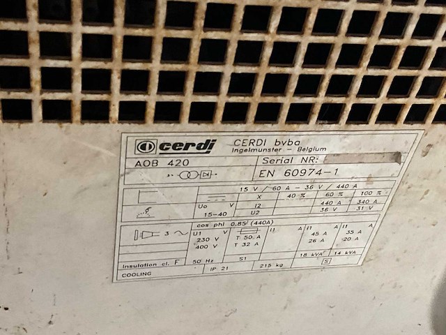 Cerdi 420 aob halfautomaat laspost - afbeelding 5 van  5