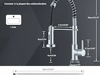 Cesinkin 360° draaibare keukenkraan - afbeelding 2 van  3
