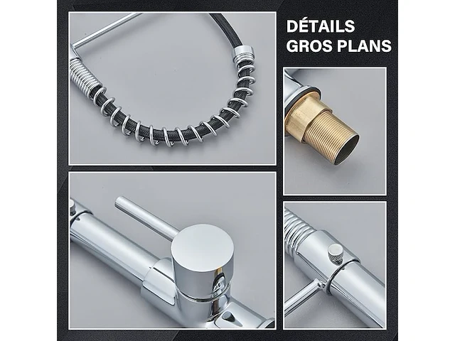 Cesinkin 360° draaibare keukenkraan - afbeelding 3 van  3