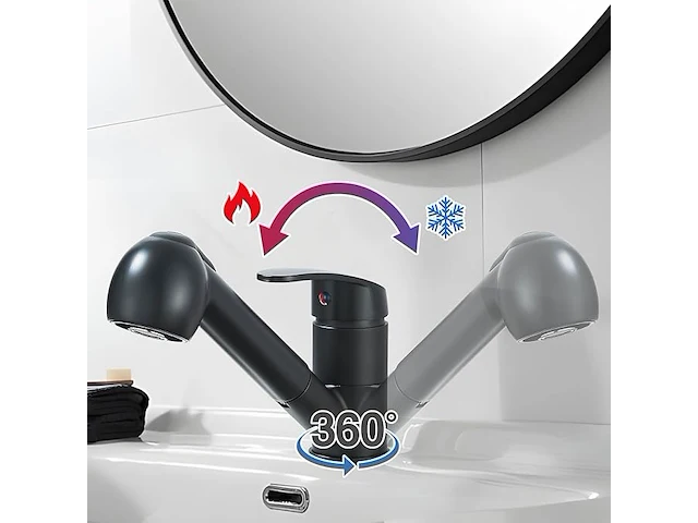 Cesinkin kraan keuken uittrekbaar - afbeelding 2 van  4