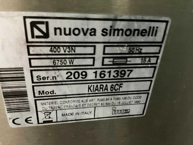 Cf nuova simonell kiara 6 korvenvaatwasmachine - afbeelding 7 van  7