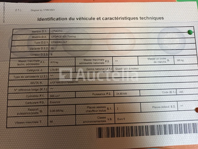 Cfmoto 650 quad - afbeelding 1 van  9