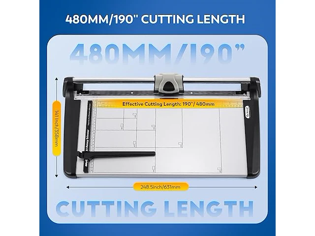 Cgoldenwall a3 industriële papiertrimmer - afbeelding 4 van  4