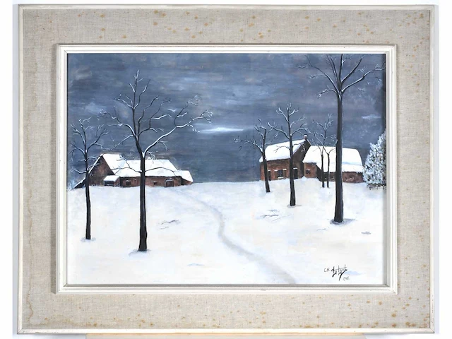 Ch. tytgat - hoeves in de sneeuw - gouache - afbeelding 2 van  9