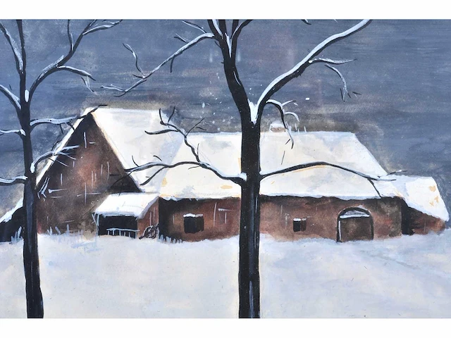 Ch. tytgat - hoeves in de sneeuw - gouache - afbeelding 5 van  9