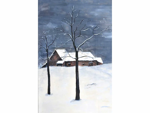 Ch. tytgat - hoeves in de sneeuw - gouache - afbeelding 6 van  9