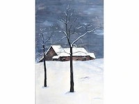 Ch. tytgat - hoeves in de sneeuw - gouache - afbeelding 6 van  9