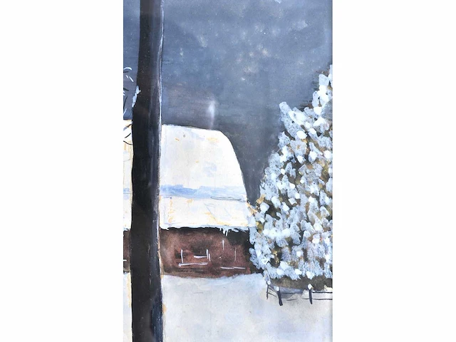 Ch. tytgat - hoeves in de sneeuw - gouache - afbeelding 8 van  9