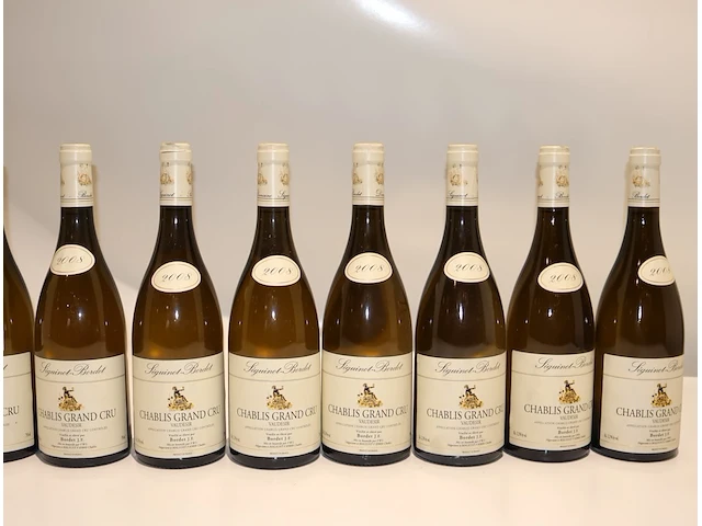 Chablis grand cru vaudésir jf bordet 2008 (x13) - afbeelding 3 van  8