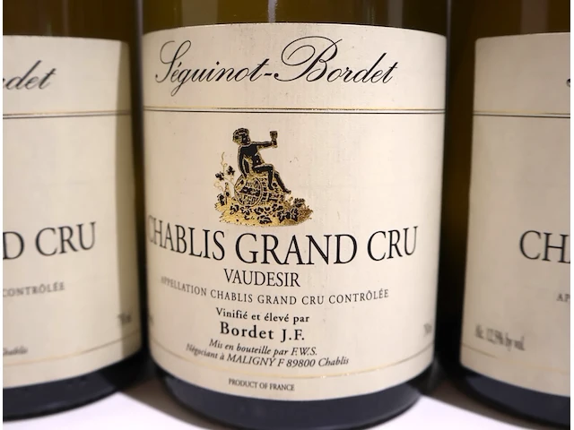 Chablis grand cru vaudésir jf bordet 2008 (x13) - afbeelding 4 van  8