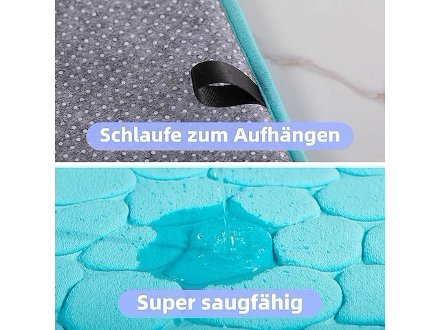Chakme badmat, traagschuim - afbeelding 4 van  4