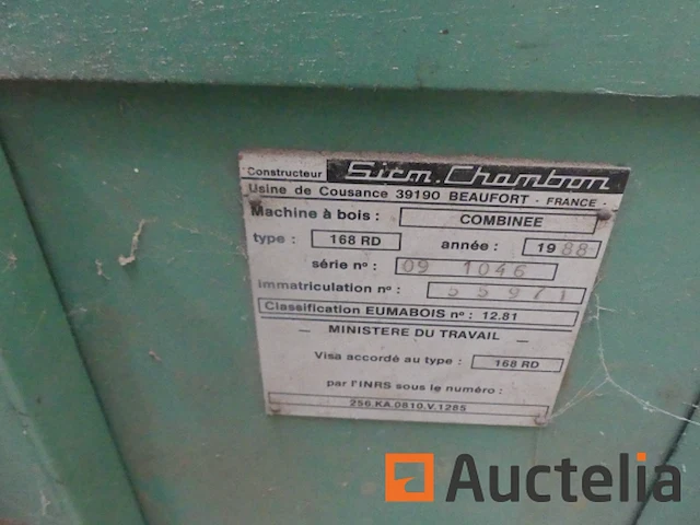 Chambon 168rd schaaf/schaafmachine combinatie - afbeelding 11 van  11