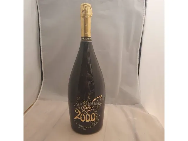 Champagnefles j.m.gobillard jeroboam 3l cuvee an 2000 - afbeelding 5 van  10