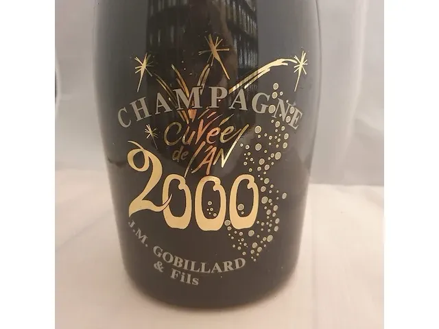 Champagnefles j.m.gobillard jeroboam 3l cuvee an 2000 - afbeelding 6 van  10