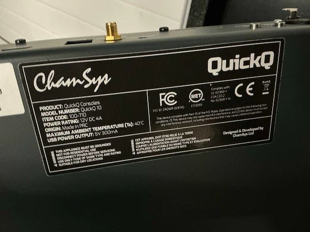 Chamsys quickq 10 lichtmengtafel - afbeelding 8 van  13