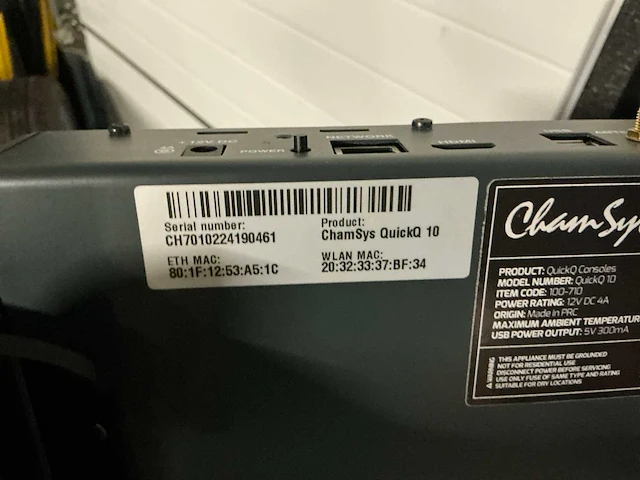 Chamsys quickq 10 lichtmengtafel - afbeelding 9 van  13