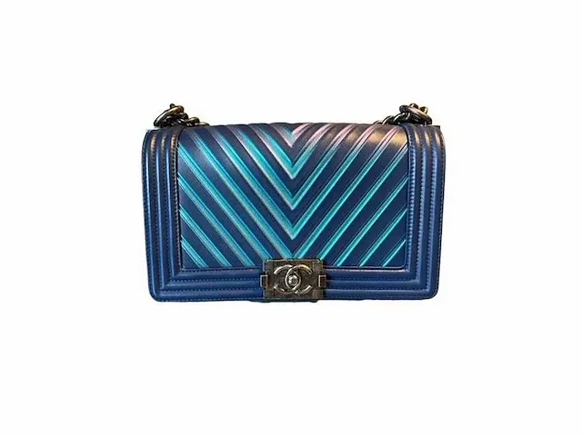 Chanel - boy iridescent stripes limited edition - afbeelding 8 van  15