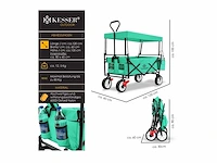 Chariot opvouwbaar dak arm cart mint - afbeelding 2 van  2