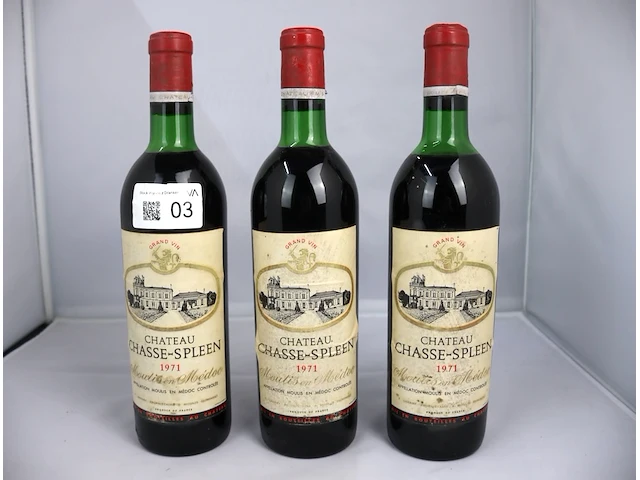 Chateau chasse-spleen 1971 (x3) - afbeelding 1 van  4