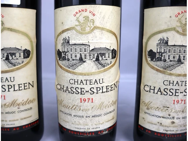 Chateau chasse-spleen 1971 (x3) - afbeelding 3 van  4