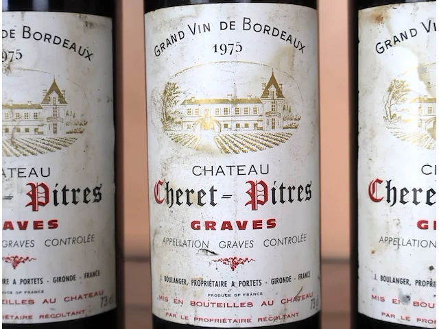 Chateau cheret pitres 1975 (x5) - afbeelding 2 van  3