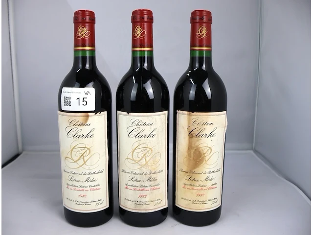 Chateau clarke 1982 (x3) - afbeelding 1 van  4