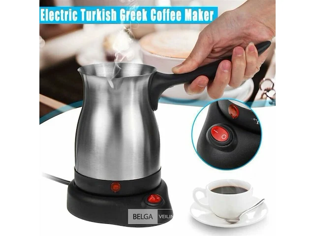 Cheffinger rvs elektrische turkse koffieapparaat - afbeelding 6 van  7