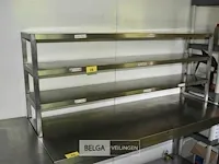 Chefrek rvs opzet 3 leggers 150x30x60 - afbeelding 1 van  1