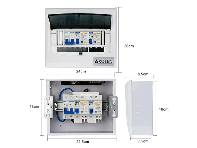 Chengpi opbouwverdeelkast (8 modules) - afbeelding 2 van  5