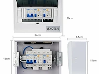 Chengpi opbouwverdeelkast (8 modules) - afbeelding 2 van  5