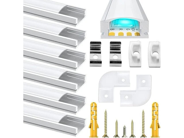 Chesbung led-aluminium profiel (6 x 1m, u-vorm) - afbeelding 1 van  4