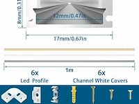 Chesbung led-aluminium profiel (6 x 1m, u-vorm) - afbeelding 4 van  4
