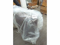 Chesterfield poef in microvezel look van verouderd leer - afbeelding 15 van  16
